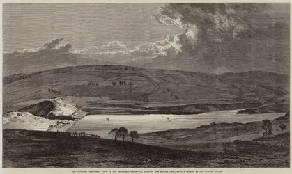 The Flood at Sheffield, View of the Bradfield Reservoir, showing the Broken Dam
